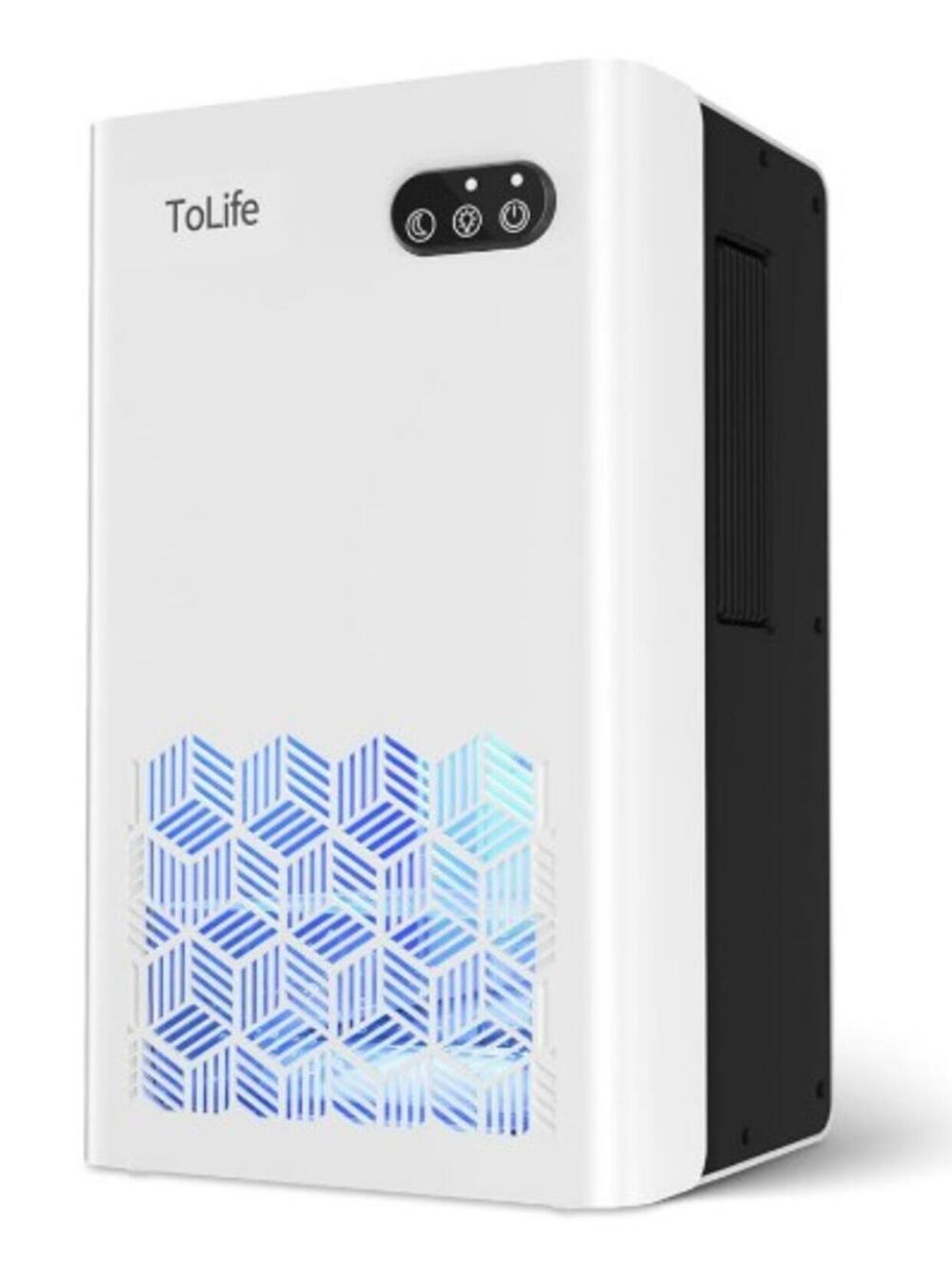 ToLife High-Efficiency Dehumidifier for Home - White